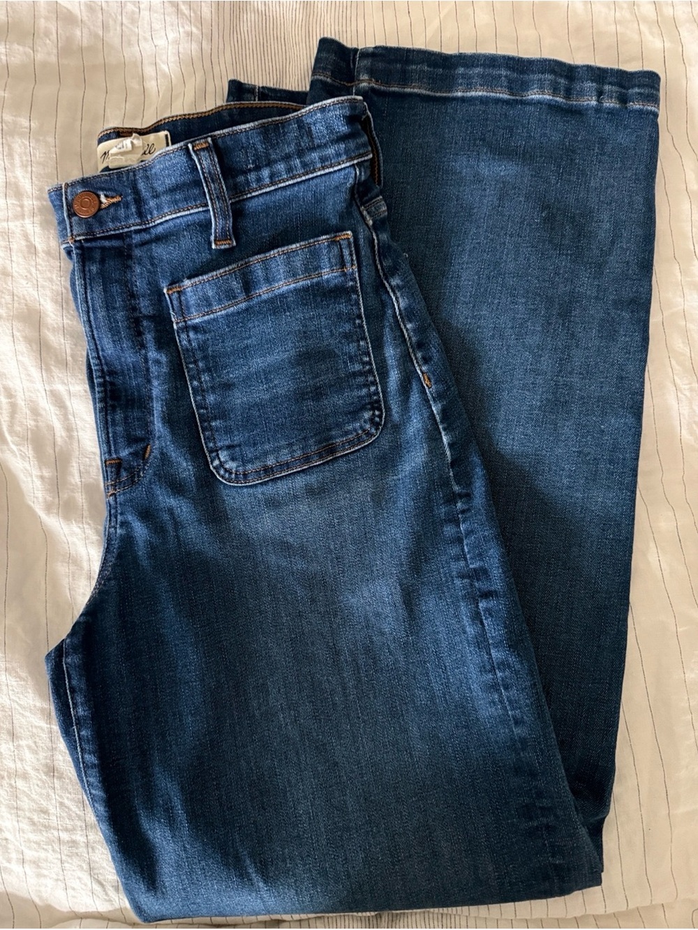 Madewell Women's Dark Blue Flare Jeans